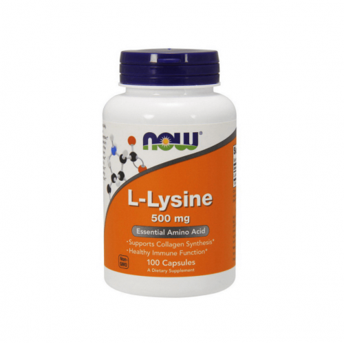 Аминокислота L-lysine 500 мг (100 таб) NOW