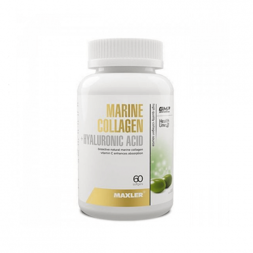Коллаген Marine collagen Hyaluronic Acid complex (60 капсул) Maxler