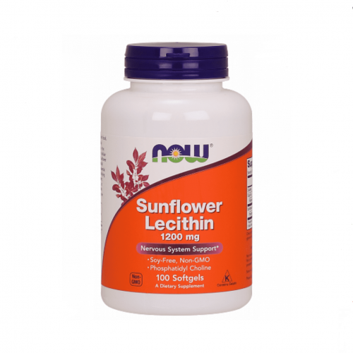 Лецитин Sunflower Lecithin 1200 mg (100 таб) NOW