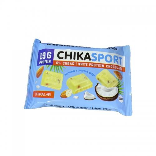 Шоколад Белый Chika Sport (100 г) Chikalab (4 шт в уп)