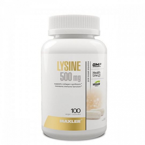 Аминокислота L-Lysine 500 мг (100 кап) Maxler