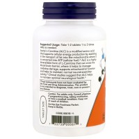 Жиросжигатель Acetyl L-Carnitine NOW (750 мг, 90 таблеток)