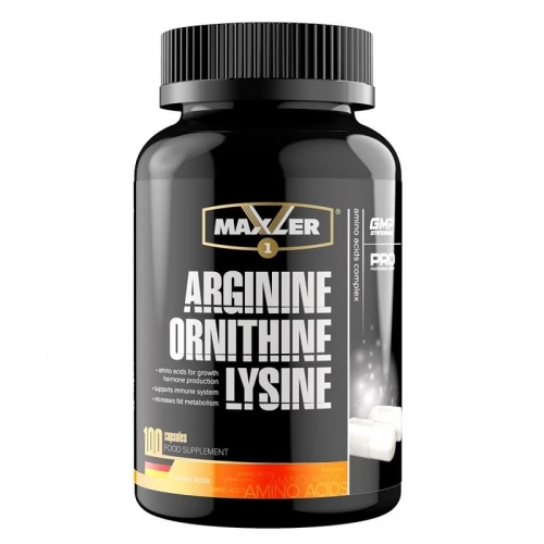 Аминокислоты Arginine-Ornithine-Lysine Maxler (100 капсул)
