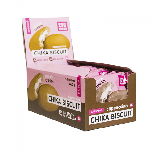 Протеиновое печенье Chika biscuit (50 г) Chikalab (9 шт в уп)