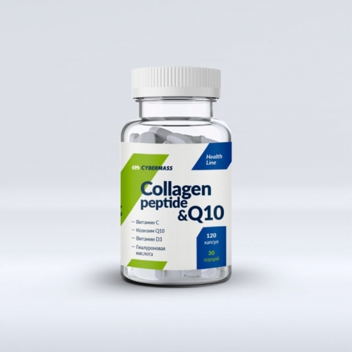 Collagen Peptide & Q10 Cybermass (120 капсул)