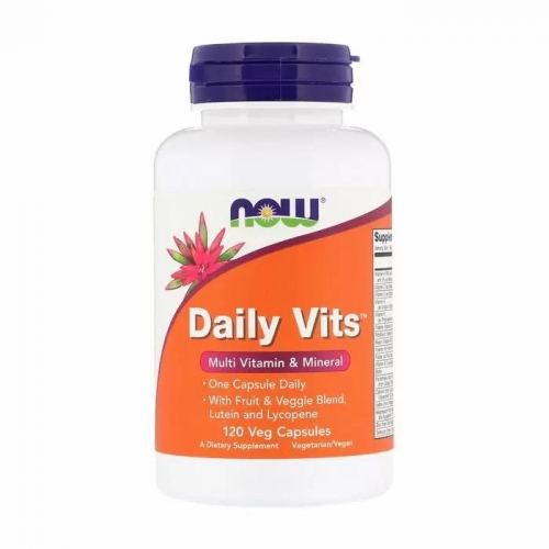 Витаминно-минеральный комплекс Daily vits multi (120 кап) NOW