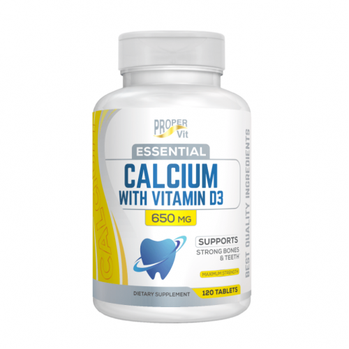 Essential Calcium 650 mg with D3 and Boron (120 кап) Proper Vit