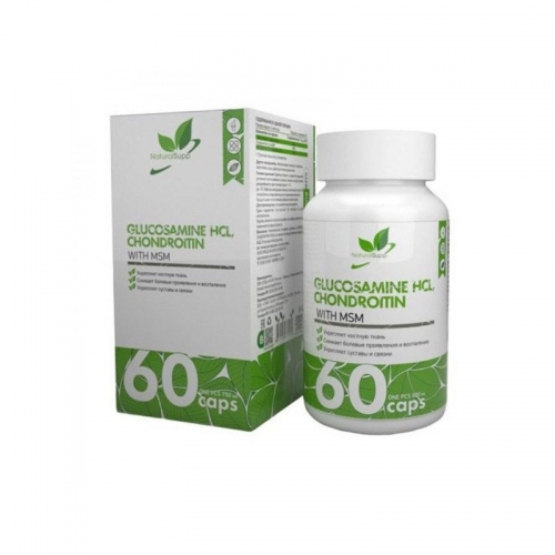 Glucosamine+Chondroitine+MSM (60 капс) Natural Supp