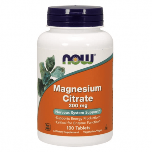 Magnesium Citrate 200 mg (100 таб) NOW