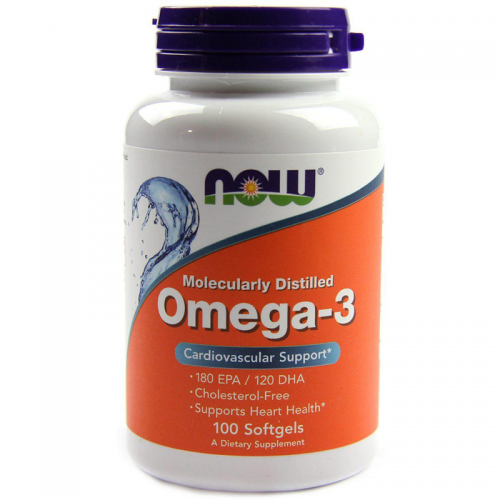 Omega-3 1000 мг NOW (100 капсул)