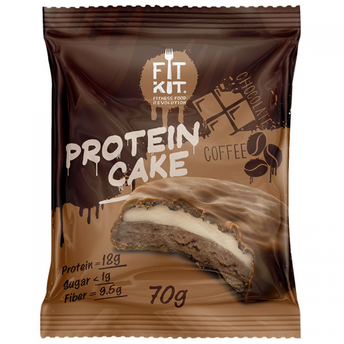 Протеиновое печенье Protein Cake WHITE Fit kit (70 г)