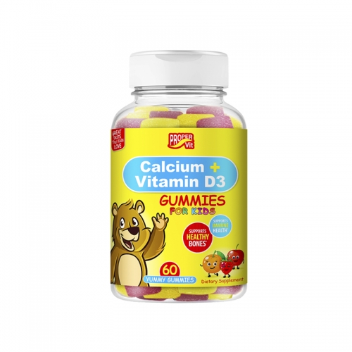 Vit for Kids Calcium+Vitamin D3 (60 Yummy Gummies) Proper Vit