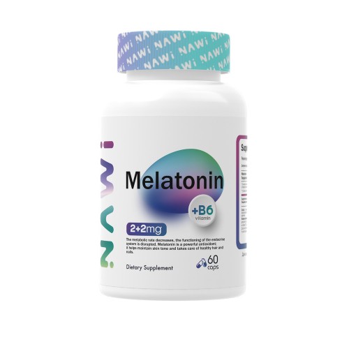 Мелатонин Melatonin + B6 (60 кап) NAWI