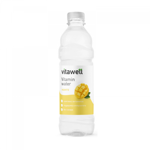Напиток слабогазированный Vitamin water Vitawell (500 мл) Fitness Food Factory (8 шт в уп)