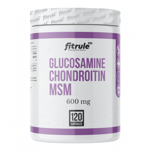Хондропротектор Glucosamine+Chondroitin+MSM 600mg (120 кап) Fit Rule