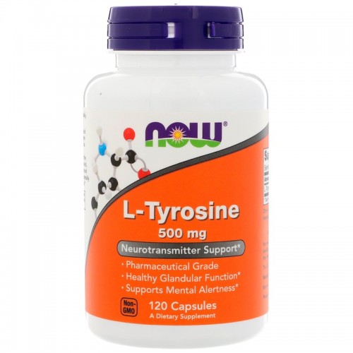 Аминокислота L-tyrosine 500 мг (120 капс) NOW