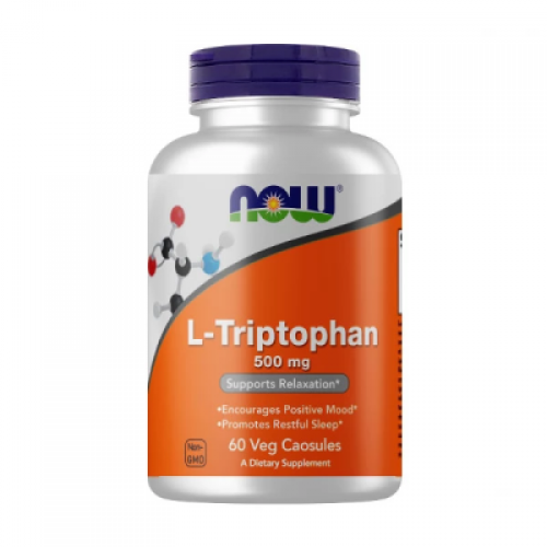 Аминокислота L-tryptophan 500 мг (60 кап) NOW