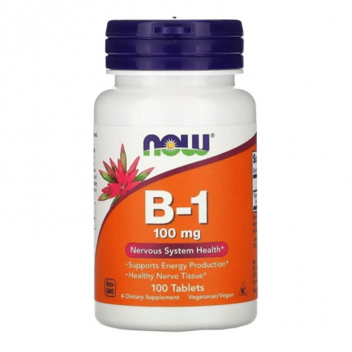 Витамин B-1 100 mg (100 таб) NOW